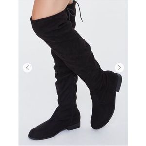 Faux Suede Over-the-Knee Boots